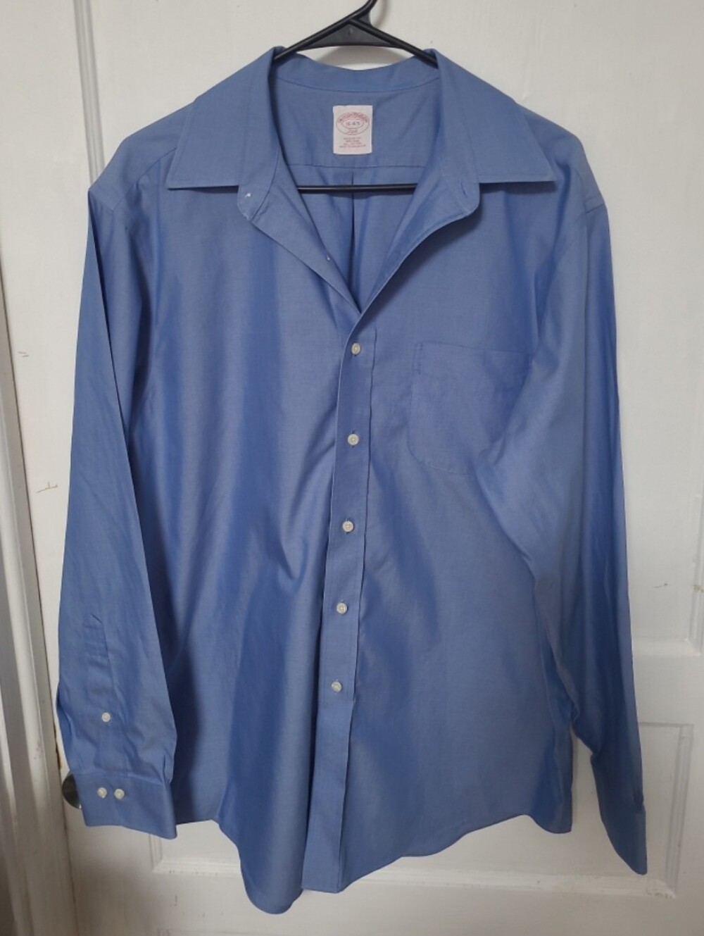 Brooks Brothers 346 Blue Button Dress Shirt 16 4/5 LARGE